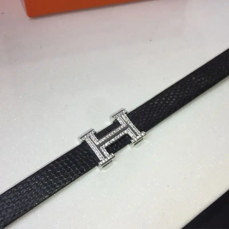 Affordable Hermes Crystals H Letter Belt Bracelet In Black 0124