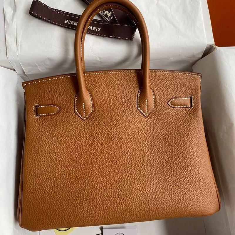 Cheap Hermes Birkin Bag Togo Leather Gold Hardware In Brown 0113