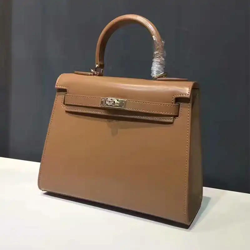 Affordable Hermes Kelly Bag Box Leather Gold Hardware In Brown 0130