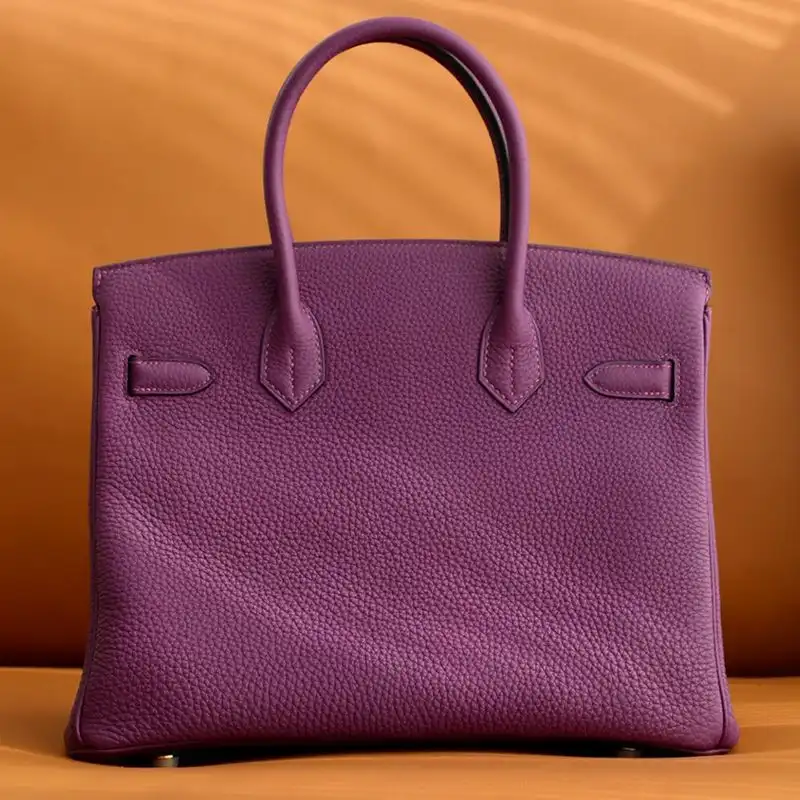 Affordable Hermes Birkin Bag Togo Leather Gold Hardware In Purple 0127