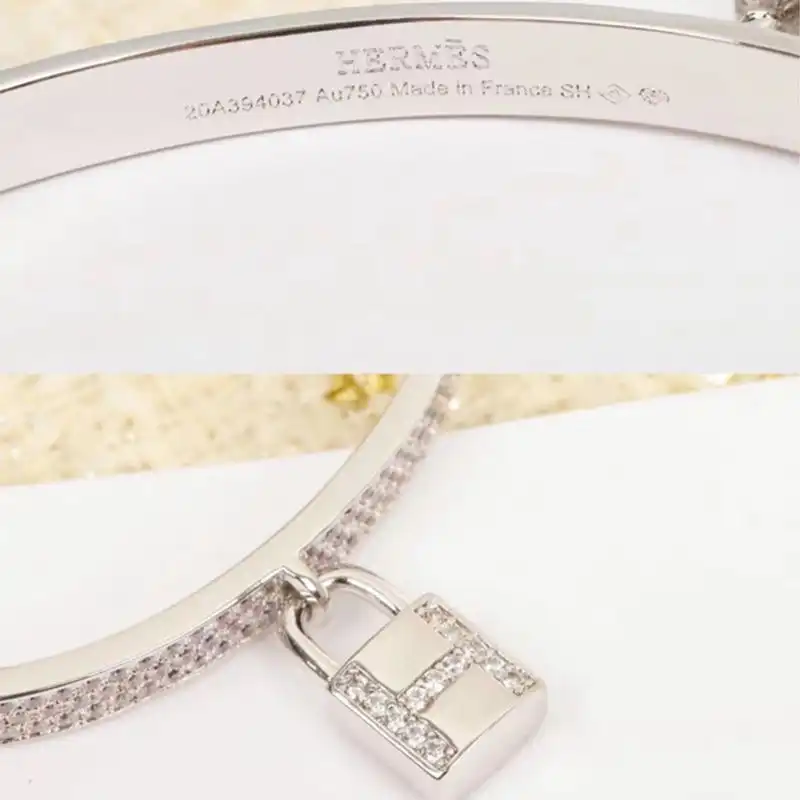 Affordable Hermes Kelly Clochette Bracelet With Crystal Silver 0124