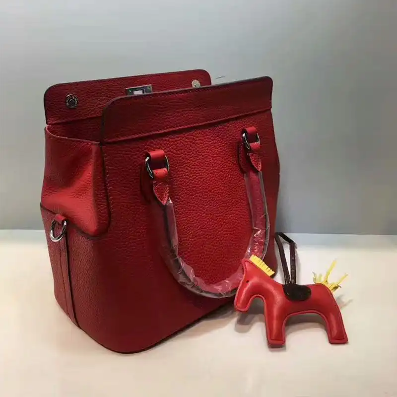 Cheap Hermes Toolbox Bag Swift Leather Palladium Hardware In Red 0122