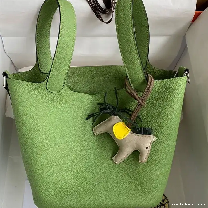 Affordable Clemence Hardware Leather Green Palladium Mint In Gold Picotin Hermes Bag Lock 0220