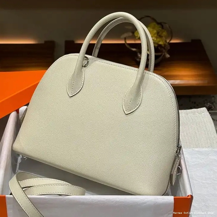 Affordable Hardware Bag Palladium Leather In Bolide Hermes 25 White Epsom 0217