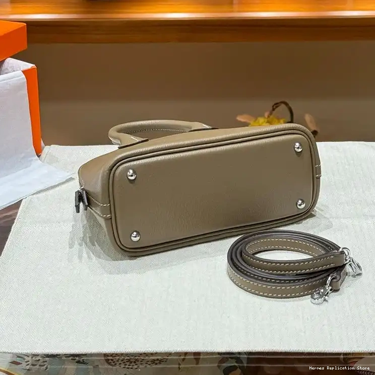 Affordable Bag Palladium Chevre Hermes In Hardware Bolide Leather Mini Khaki 0211