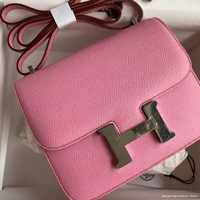 Affordable Epsom Leather Pink Hermes Hardware Bag Palladium In Constance 0216