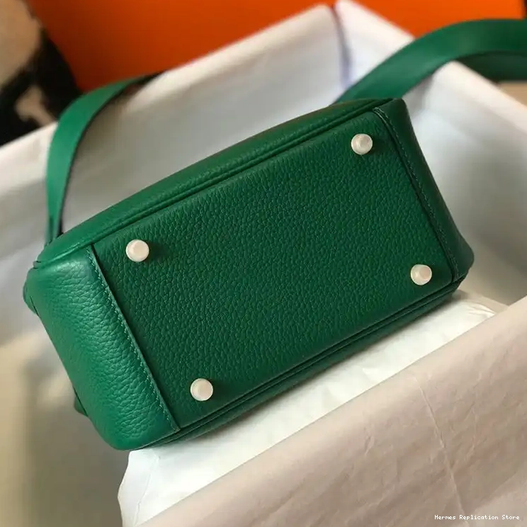 Cheap Lindy Gold In Togo Leather Mini Hermes Bag Hardware Green 0218