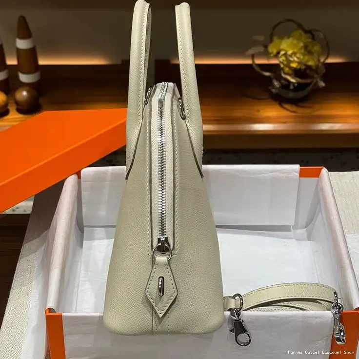 Affordable Hardware Bag Palladium Leather In Bolide Hermes 25 White Epsom 0217