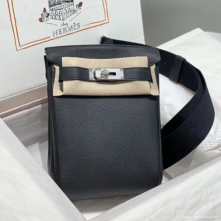 Affordable Palladium Togo a Hermes Hac Leather Black In Dos Hardware PM Backpack 0210