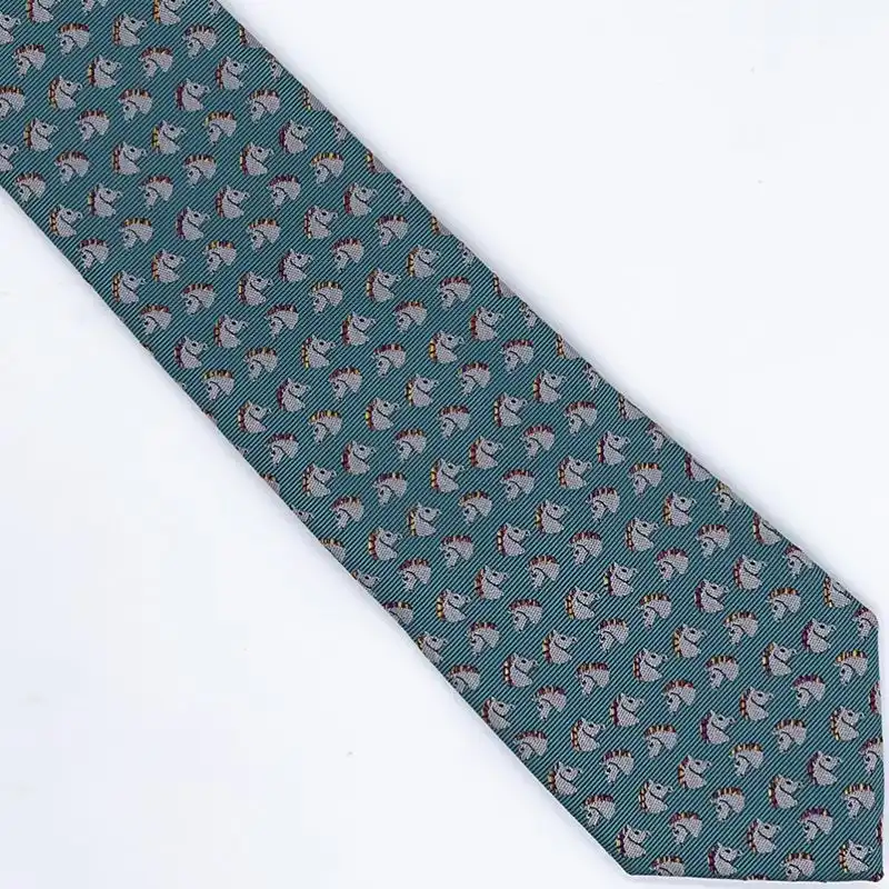 Affordable Hermes Tie 7 Cheval Rebelle Tie In Blue 0204