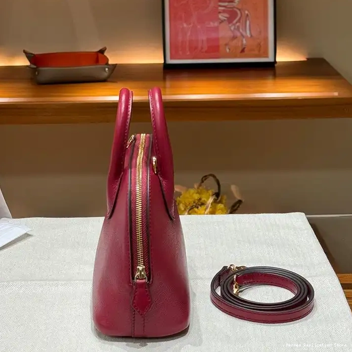 Affordable Gold Bolide In Hardware Bag Red Chevre Mini Leather Hermes 0219