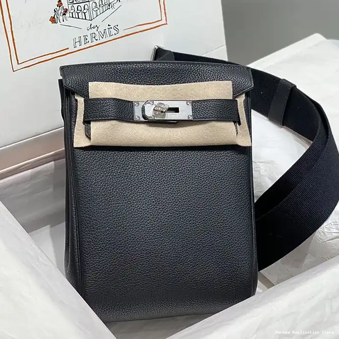 Affordable Leather a Black Backpack Hermes Dos Palladium Hac Togo In Hardware PM 0218