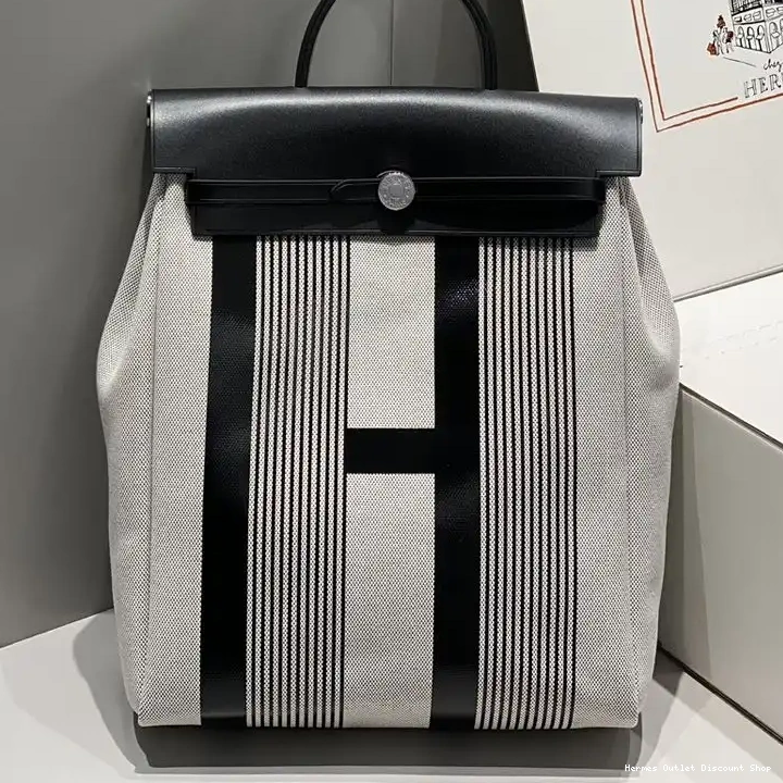 Affordable Beige Backpack Herbag Hardware Palladium In Canvas Dos Vibration Hermes A Zip H Black 0219