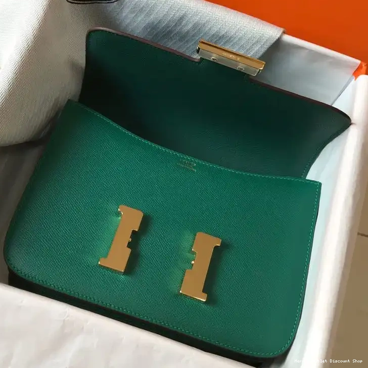 Affordable Constance Epsom Gold Bag Hardware Green In Leather Hermes 0215