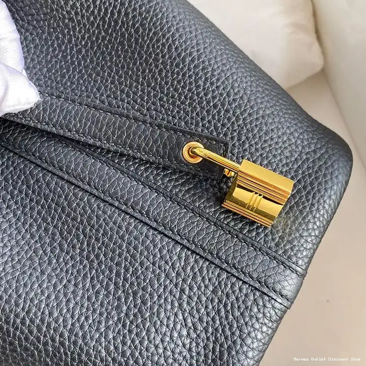 Affordable Palladium Bag Gold Picotin Leather Clemence In Black Hermes Lock Hardware 0215