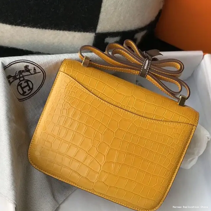 Affordable Hardware Hermes In Constance Yellow Gold Bag Alligator Leather 0219