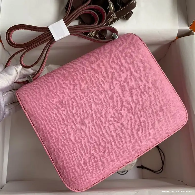 Affordable Epsom Leather Pink Hermes Hardware Bag Palladium In Constance 0216