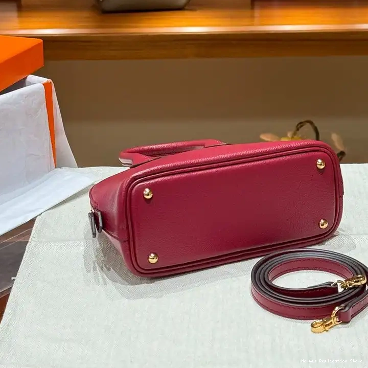 Affordable Gold Bolide In Hardware Bag Red Chevre Mini Leather Hermes 0219